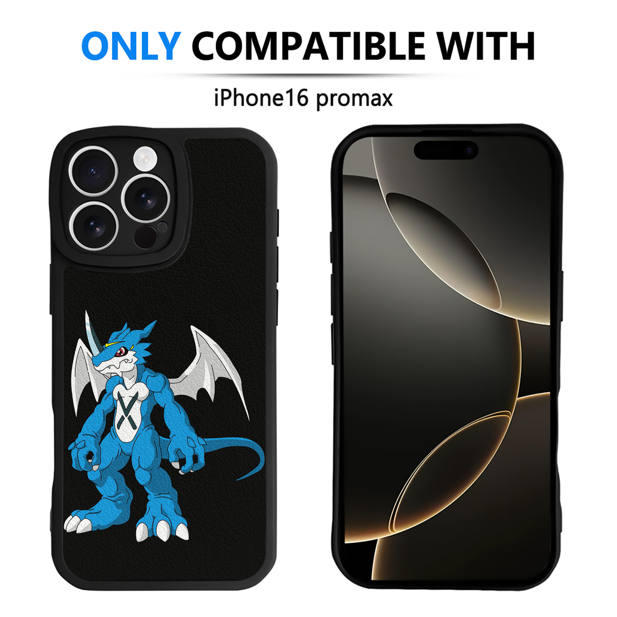 （画像用） Digimon デジタルモンスター/デジモン 【iPhone 16シリーズ対応】シリコンスマホケース（レザー調） 材質：シリコン